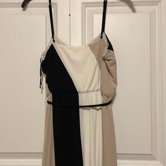 Calvin Klein Color block hi-low hem dress - Picture 4 of 4